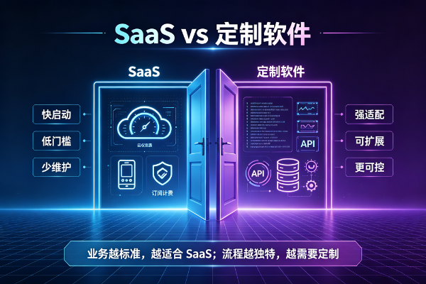 别瞎选！SaaS vs 定制软件，你的生意该pick谁？