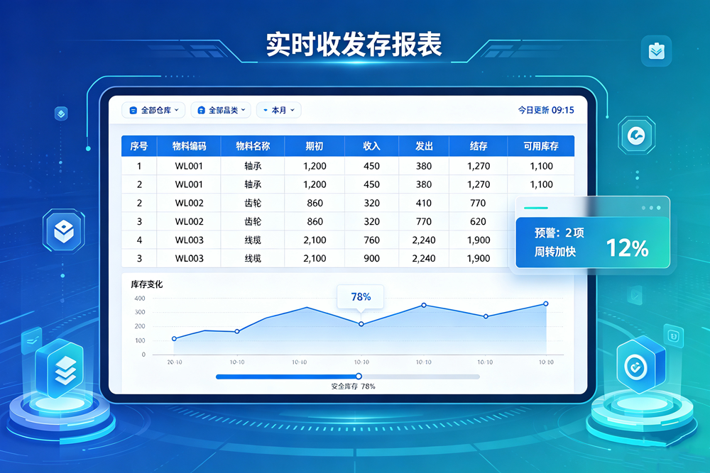 别让库存成为一本糊涂账：用收发存报表管住每一件货