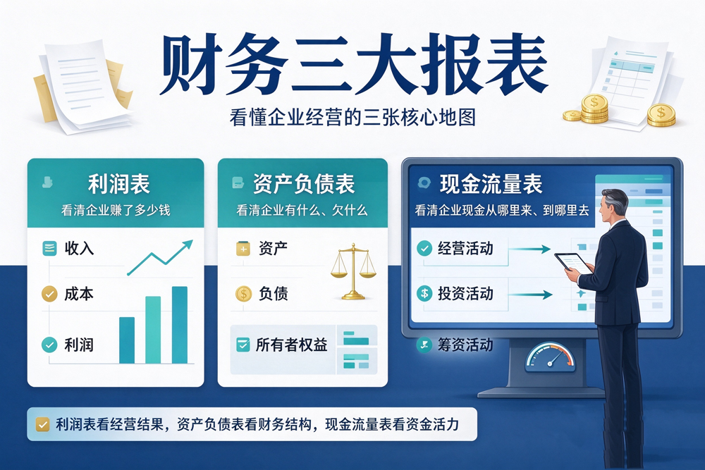 一文读懂财务三大报表：看懂企业真实家底